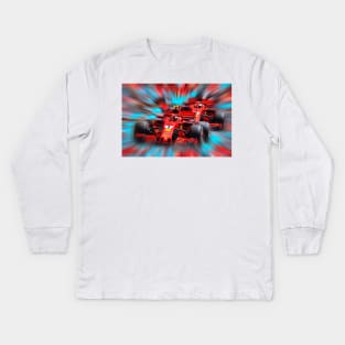 Kimi leading Seb Kids Long Sleeve T-Shirt